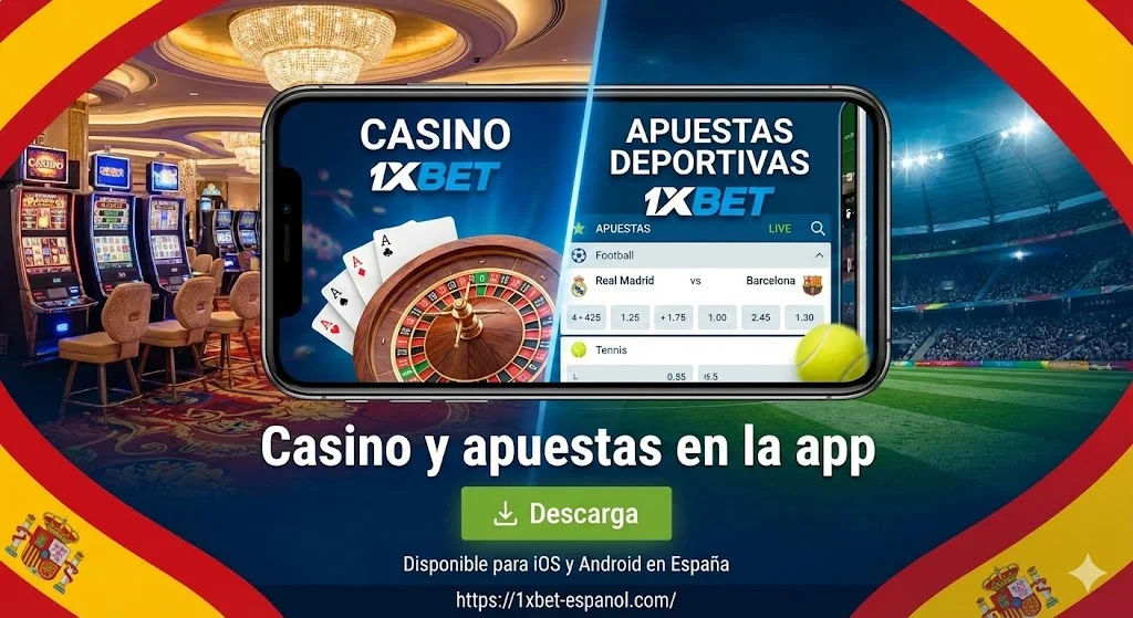 Casino y apuestas en la app