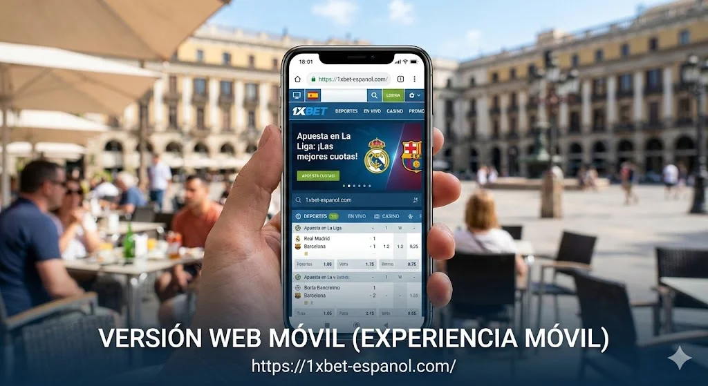 Versión web móvil (experiencia móvil)