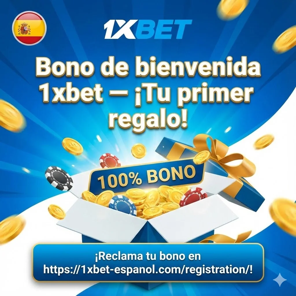 Bono de bienvenida 1xbet — ¡Tu primer regalo!